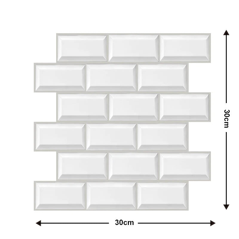 3D-Wandfliesen zum Abziehen und Aufkleben