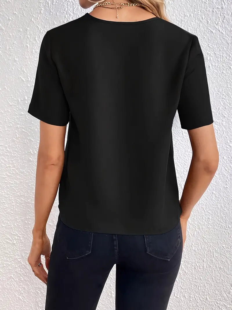 Waheeda™ - Bluse mit elegantem Ausschnitt