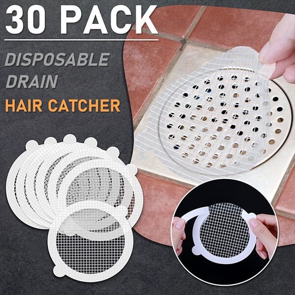 Einweg-Haarfänger für den Duschabfluss (30 Stück)