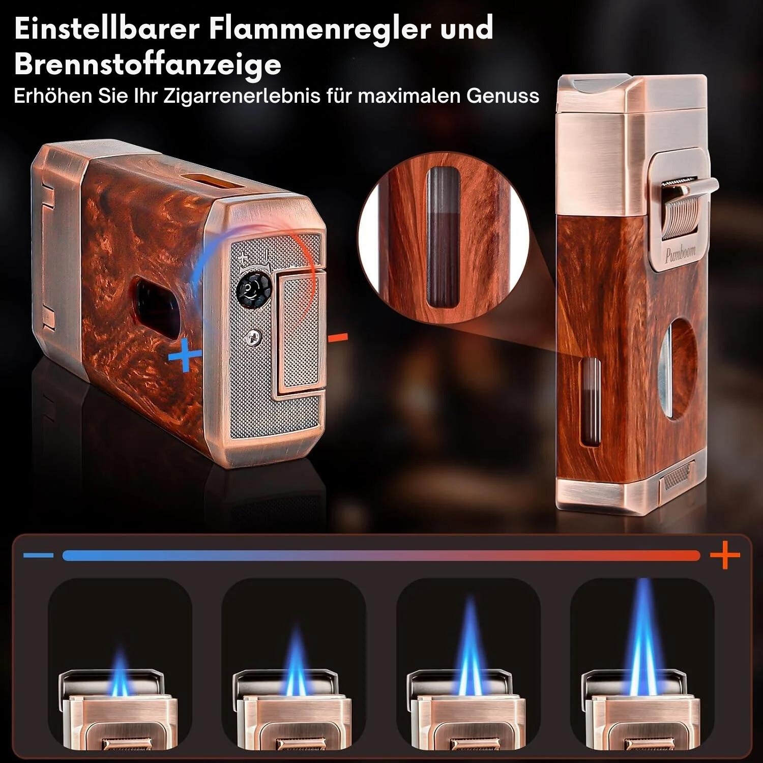 CigarCraft™ - Alles-in-einem Jetflammenanzünder mit integriertem Schneidwerkzeug V-Schnitt