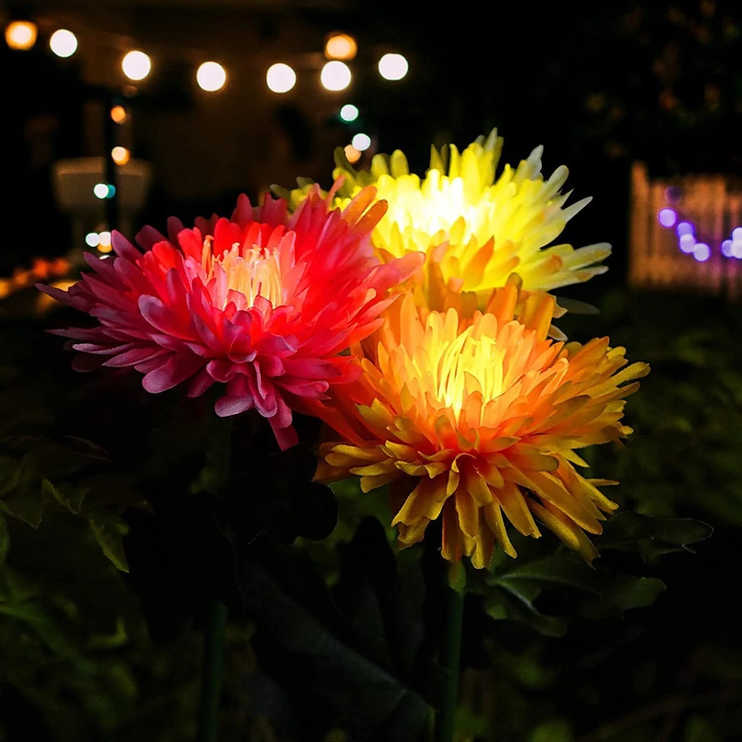 SolarGlow™ -  Chrysantheme Solar Gartenstecker LED