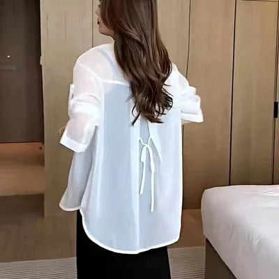 Sommer Sonnenschutz Chiffon Shirt