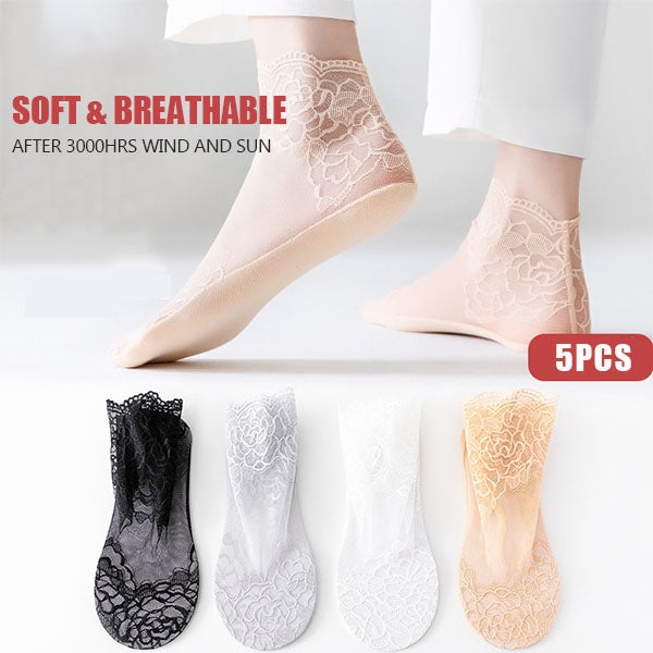 1 Kaufen + 2 Gratis - Mode Spitze Socken