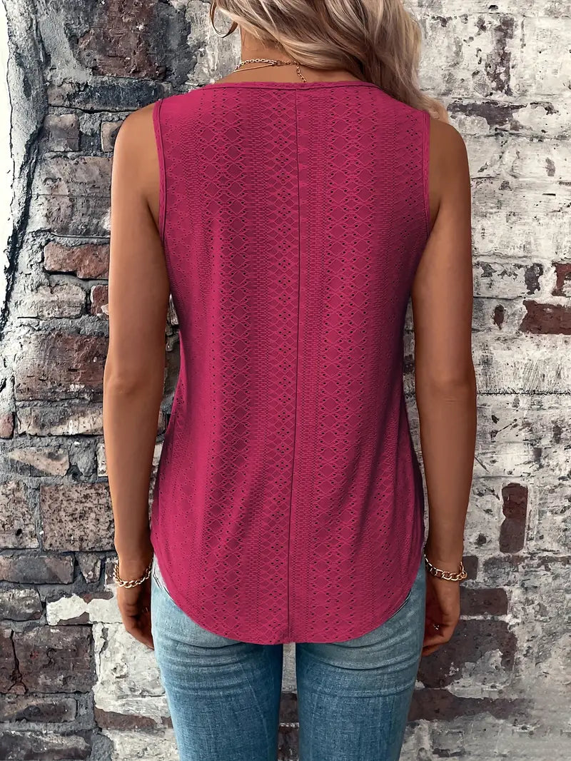 Boudicca™ - Geöstes solides Tank-Top