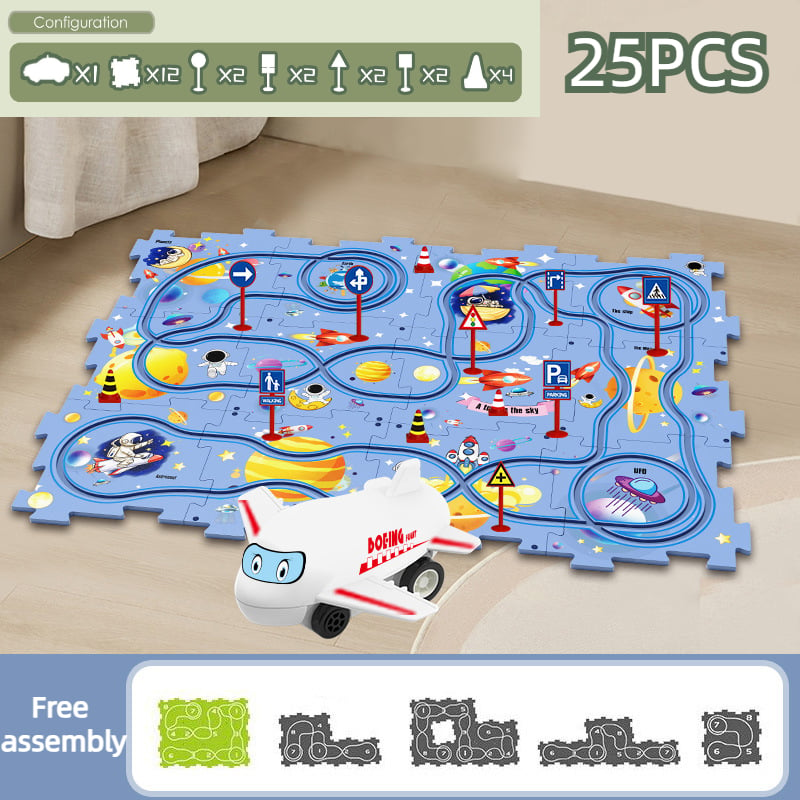 Puzzlespur-Auto-Spielset