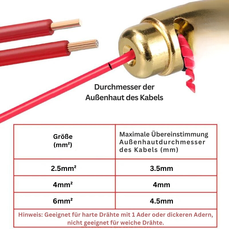 WireWizard™ - Drahtabisolierwerkzeug & Drahtverdreher-Anschluss