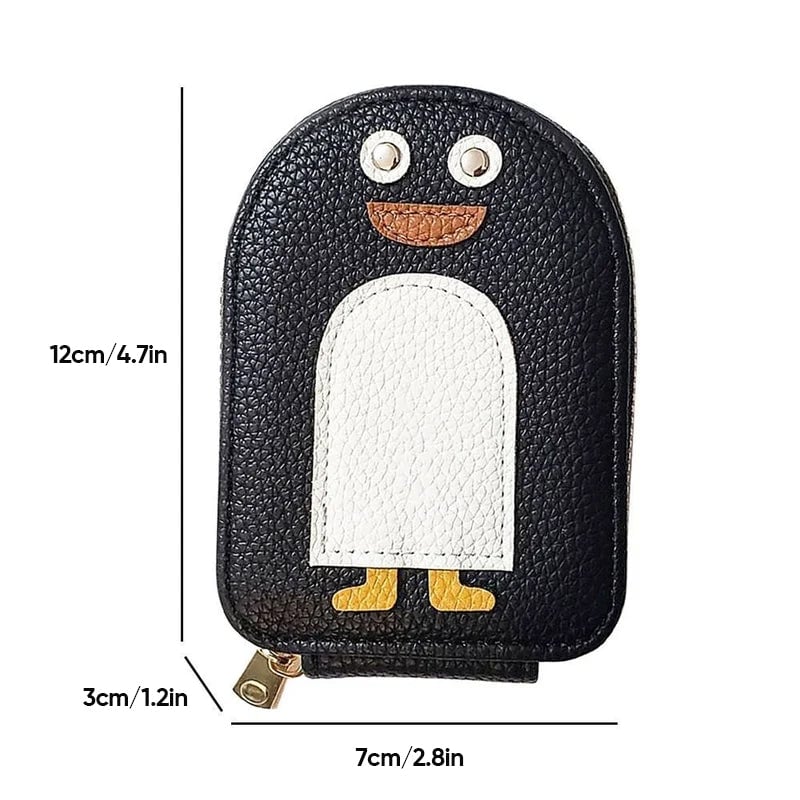 TuxyWallet™ - Porte-monnaie en PU pour carte de crédit et pingouins mignons