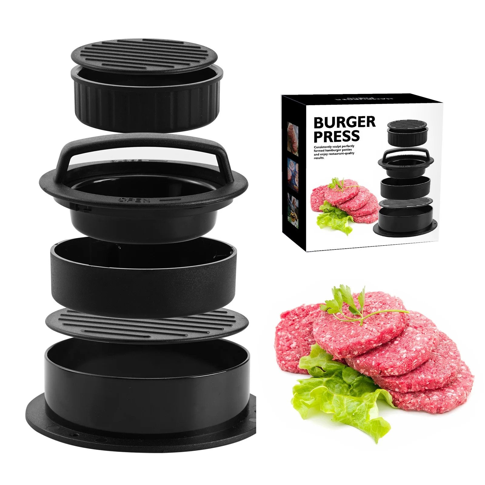 3-in-1-Burgerpresse