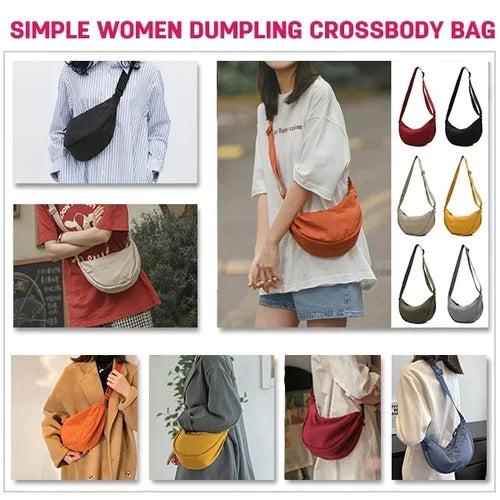 Einfache Frauen Knödel Crossbody Tasche