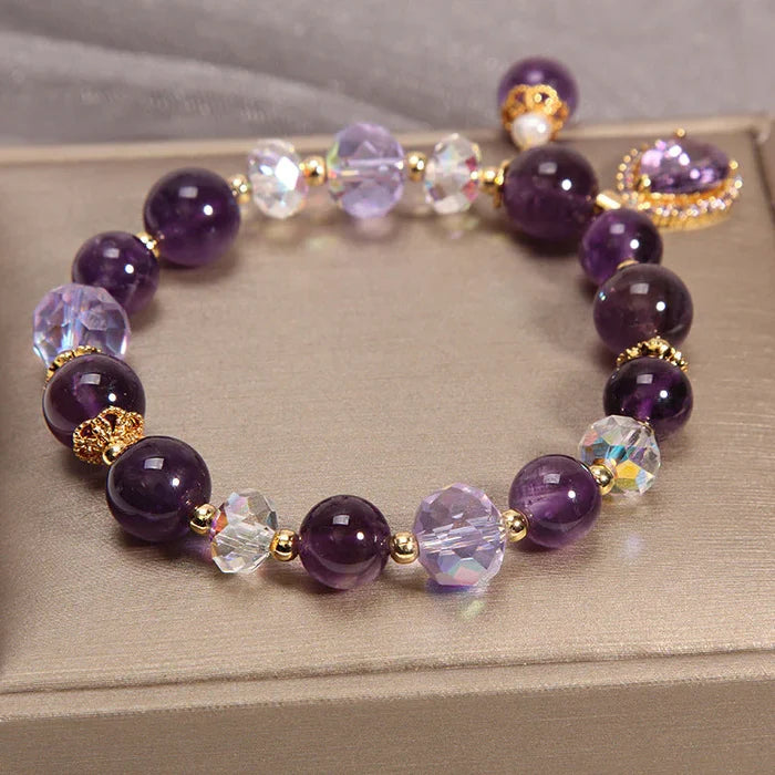 VioletVibes™ - Natürliches Amethyst-Wassertropfen-Armband