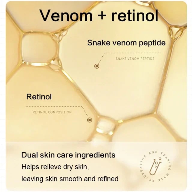 Retinol-Schlangengift-Goldmaske