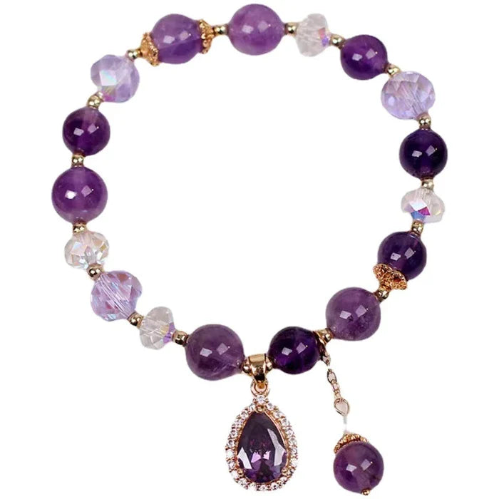 VioletVibes™ - Natürliches Amethyst-Wassertropfen-Armband