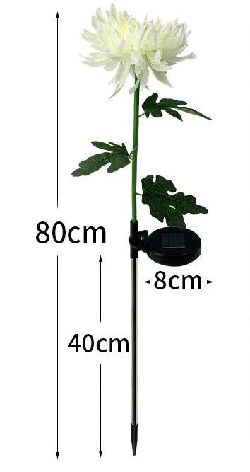 SolarGlow™ -  Chrysantheme Solar Gartenstecker LED