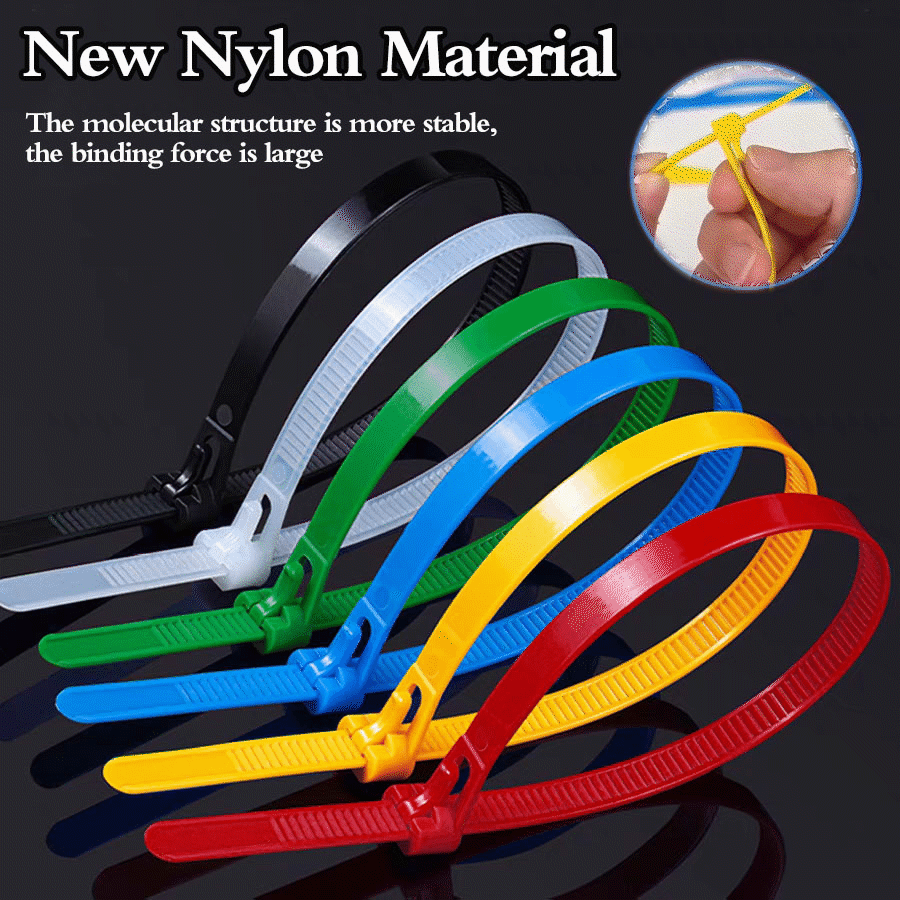 Selbstverriegelnde Premium-Nylon-Kabelbinder mit Schnalle