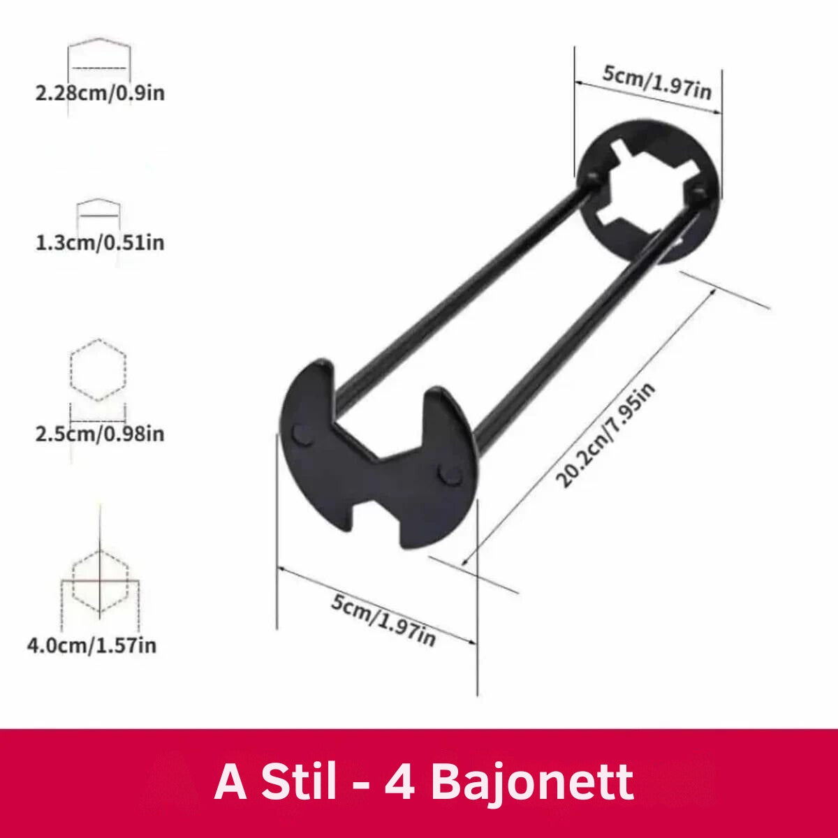 TwistTight™ - Multifunktionaler Spülenschlüssel Universal-Reparaturwerkzeug