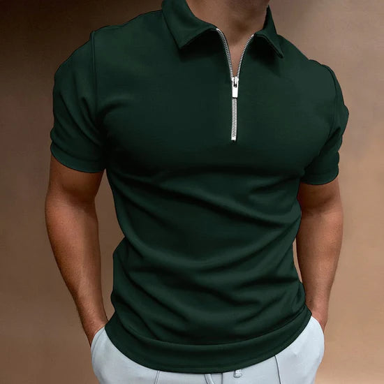 Leonard™ - Poloshirt mit Reißverschluss