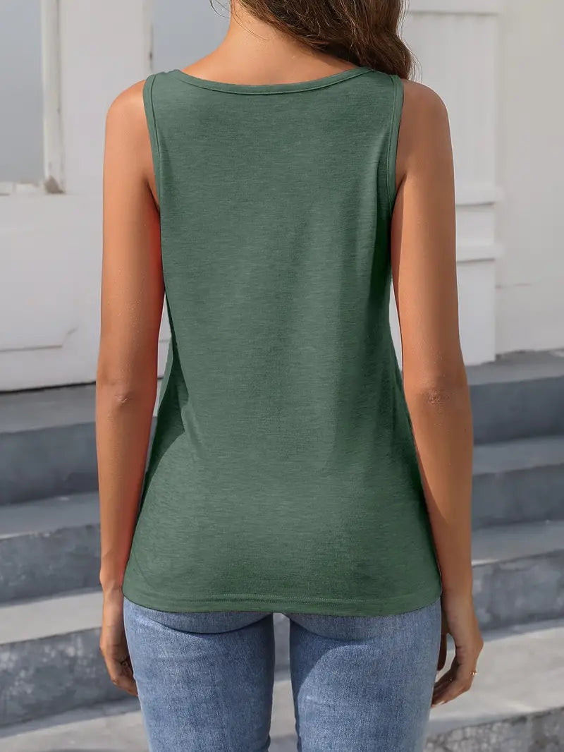 Marta™- Tank-Top mit Knopfleiste