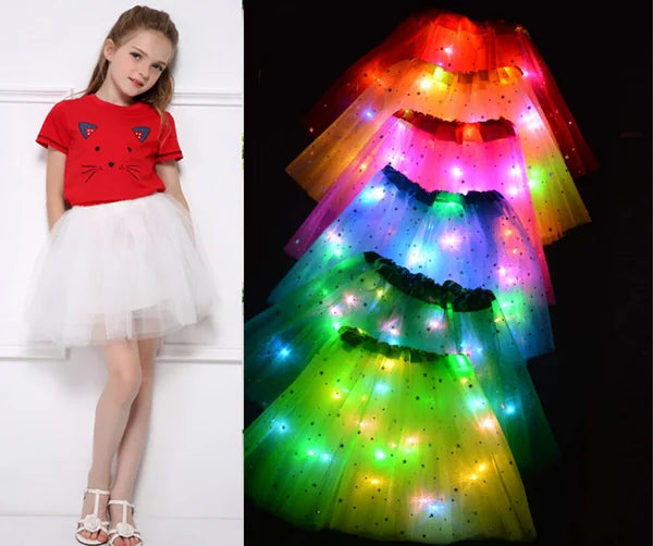 🎅 ANFANG Weihnachten 50% AUSVERKAUF 🔥Magischer & leuchtender LED-Tutu-Rock