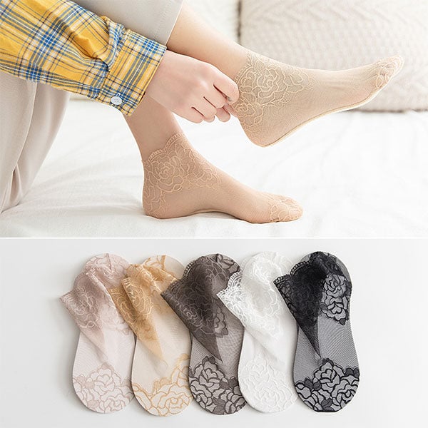 1 Kaufen + 2 Gratis - Mode Spitze Socken