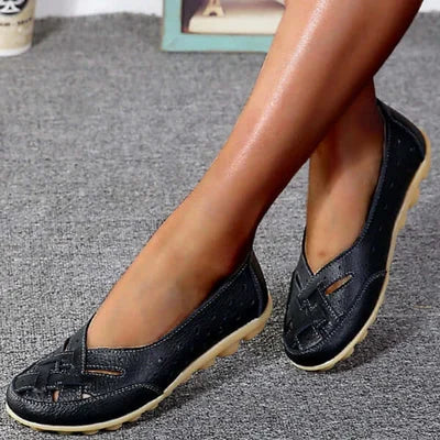 Orthopädische Loafers aus atmungsaktivem Leder