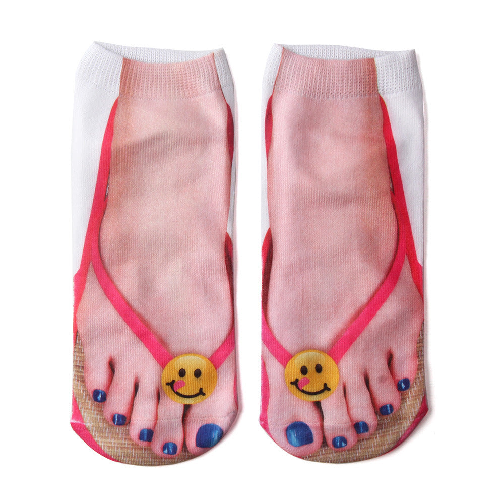 3D-Flip-Flops Spaß-Socken