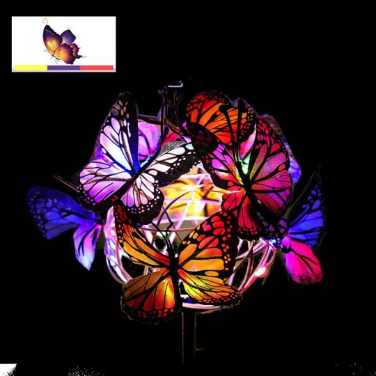 SolarFliegen™ - Schmetterling Pfahl Lichter