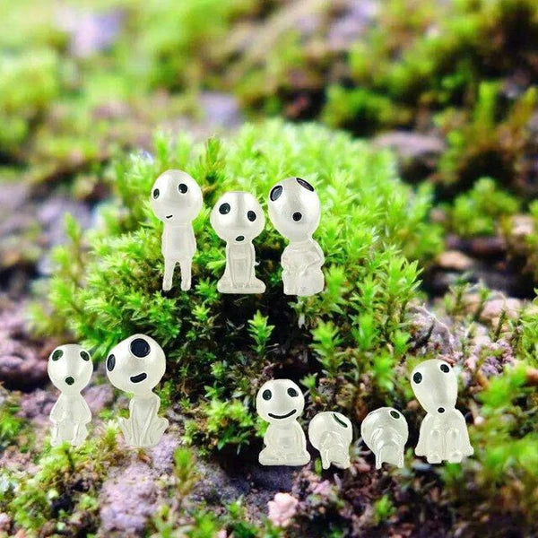 Leuchtendes Gartengespenst Miniaturfiguren (10 Stück)