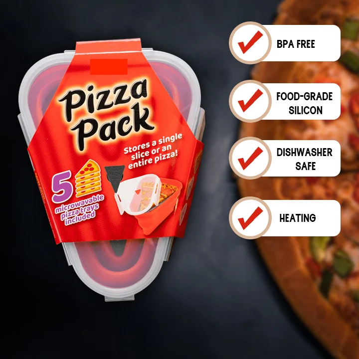 Zusammenklappbarer Behälter für Pizza