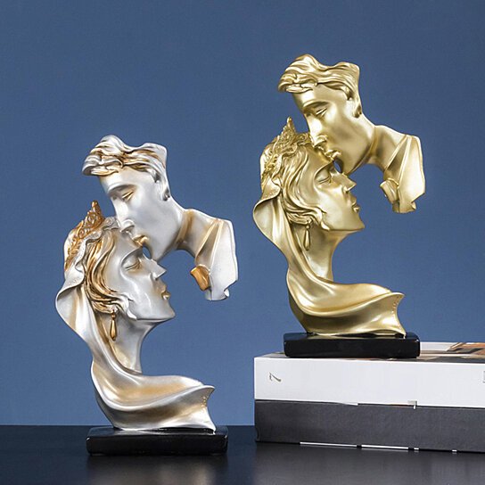 GoldKuss™ - Skulptur Exquisite Resin Paar Geschenk Kreative Statue
