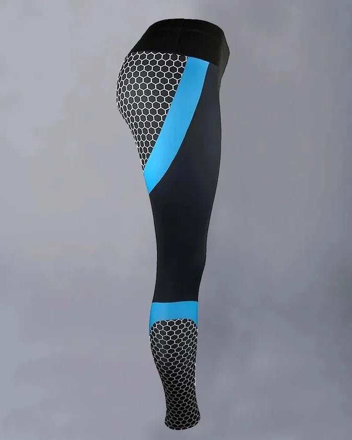 Farbige Sport-Leggings mit hoher Taille