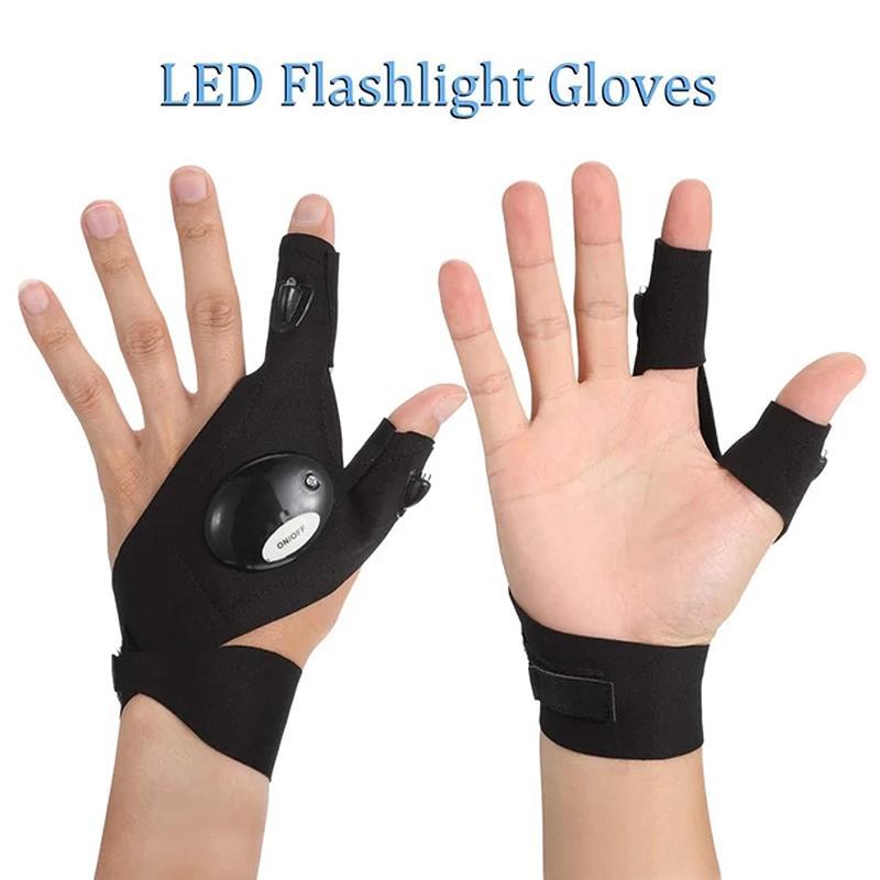 LED-Handschuhe mit wasserdichtem Licht