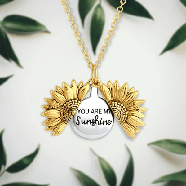 🔥🌞 "You Are My Sunshine" Sonnenblumen-Halskette 🌻