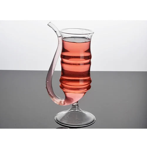 Vampir-Strohhalm-Cocktailglas