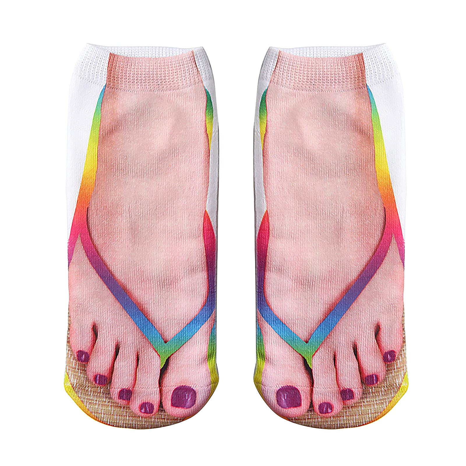 3D-Flip-Flops Spaß-Socken