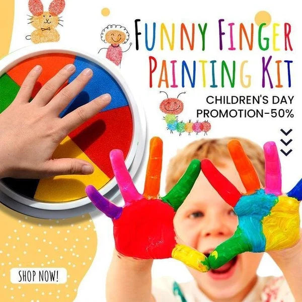 Witziges Fingerfarben-Set