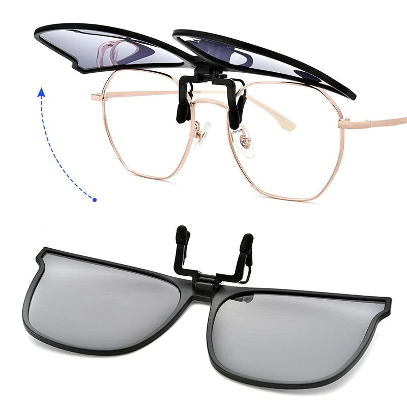 Neu Polarisierte Flip-Up-Sonnenbrille zum Anstecken