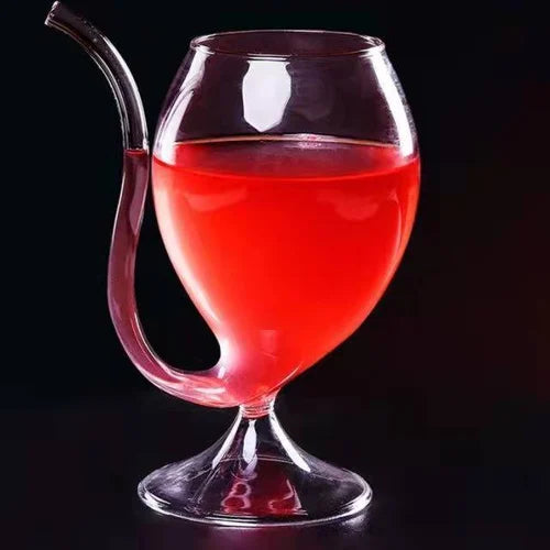 Vampir-Strohhalm-Cocktailglas