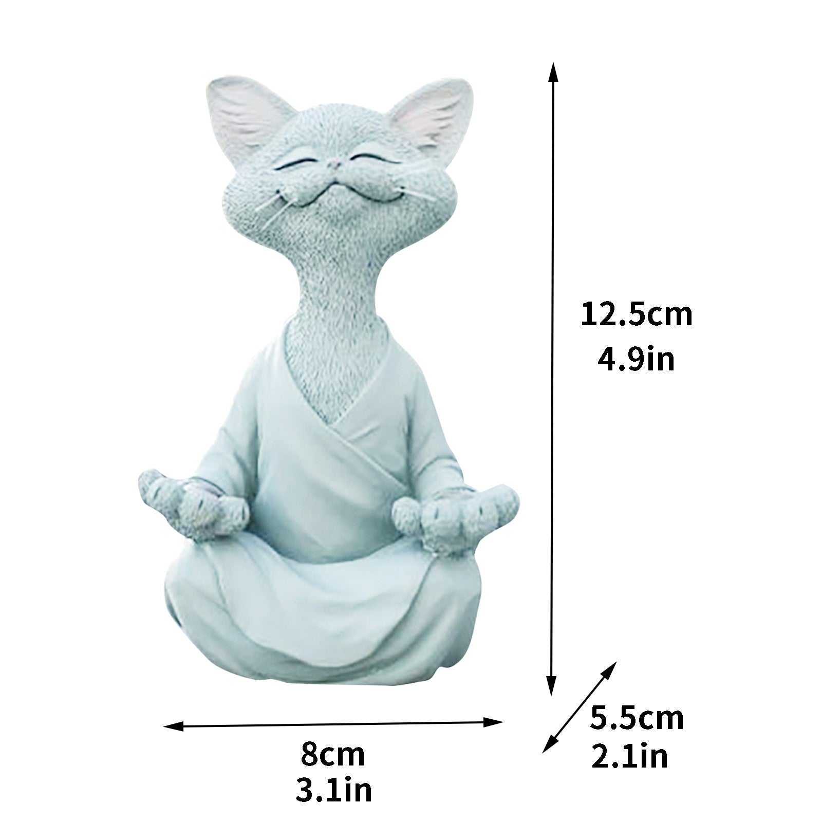 Glückliche Buddha-Katze