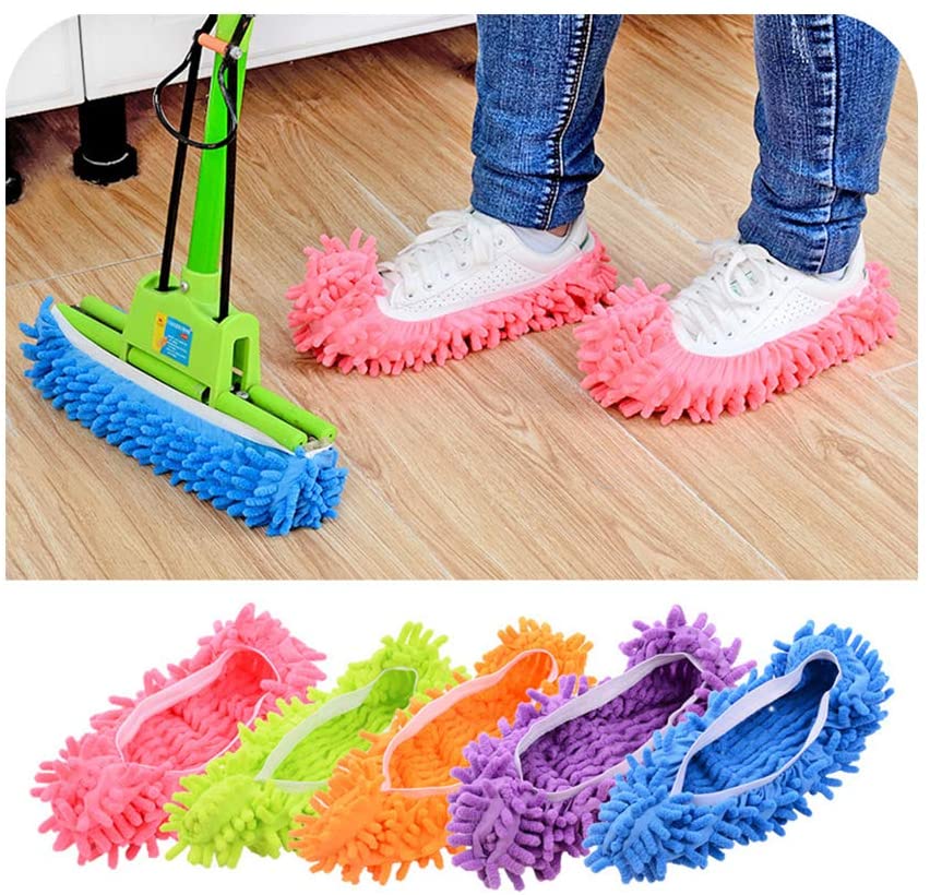 MoppSchritt™ - Faule Mopp-Schuhe