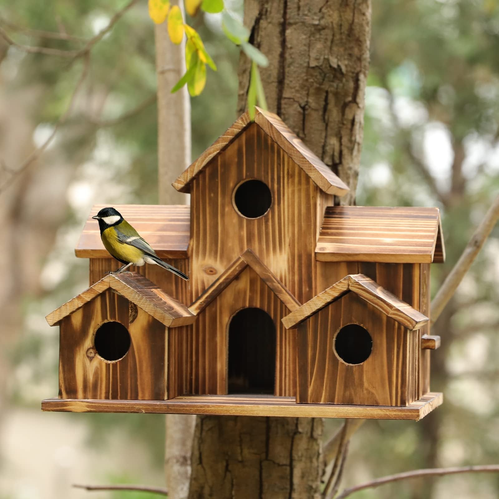 Handgefertigtes natürliches Vogelhaus