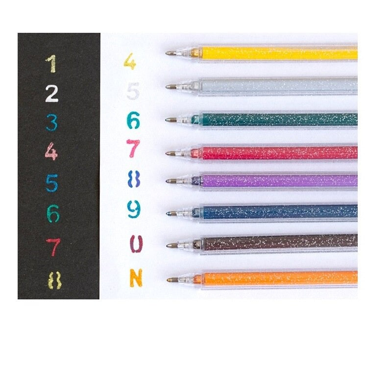 Gel-Kunst™ - Glitter Bling Artist Pens (8 Stück)