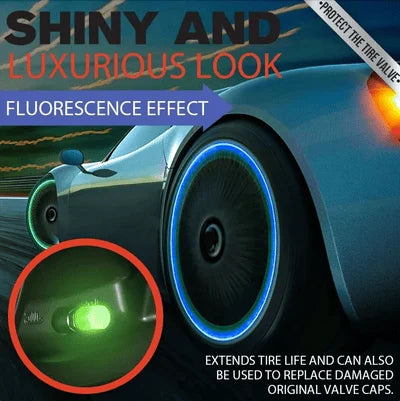 Fluoreszierende Reifenventilkappen