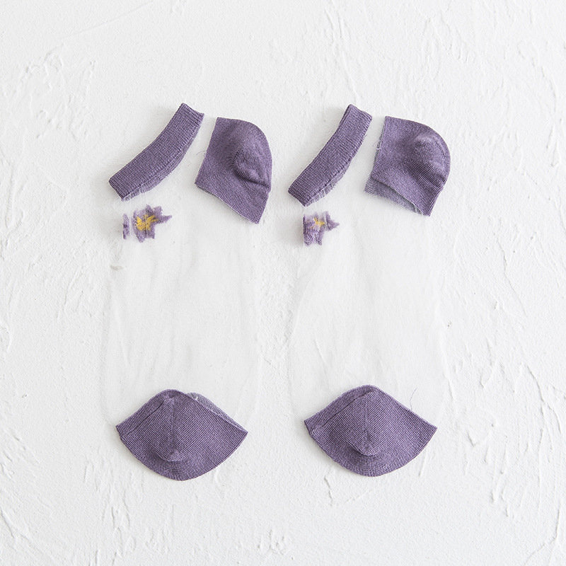 Durchsichtige Gänseblümchen Socken (5 Farben/Stücke)