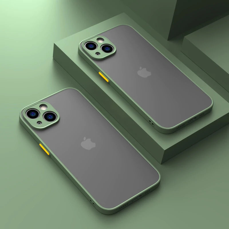 Stoßfeste, matte Silikonhülle für das iPhone