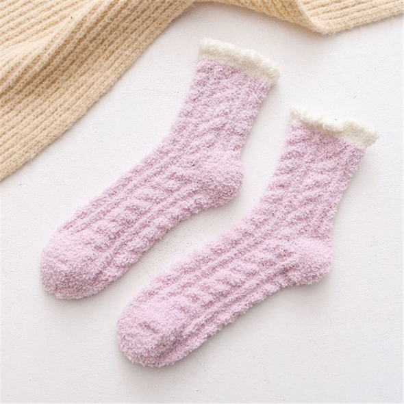 Warme Socken aus Lammwolle