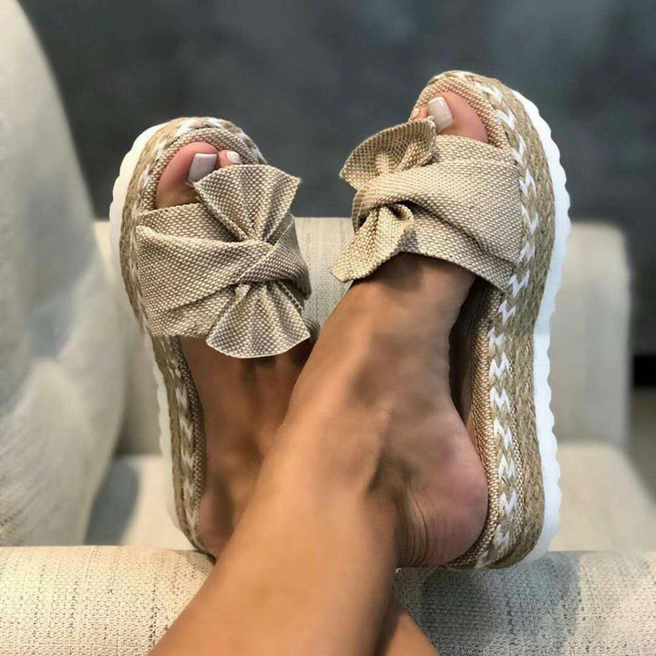 Taviki ™ 2.0 - Hausschuhe Frauen Sandalen Plattform Sandalen Schuhe Frauen Schleife 2022