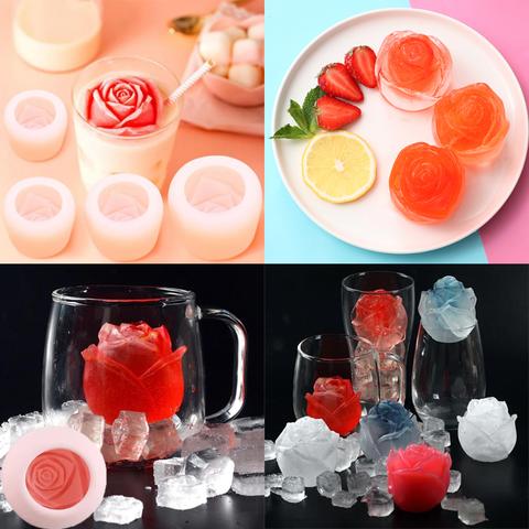 3D Rose Form Eiswürfelform