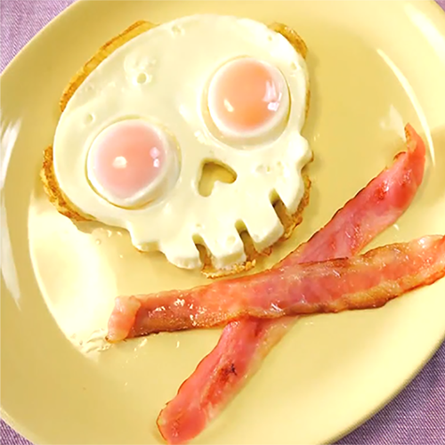 Horror-Schädel Omelette-Form