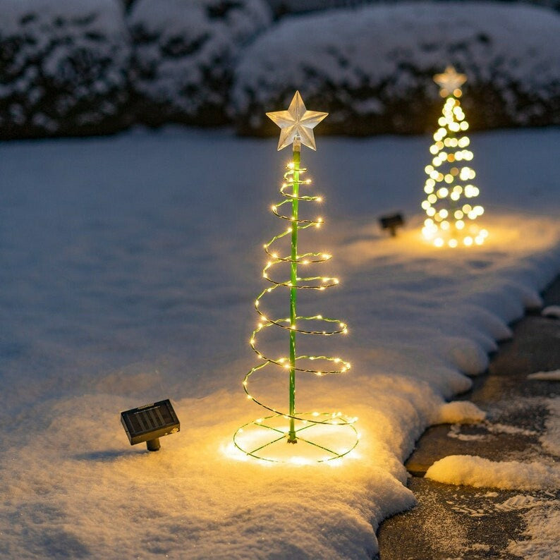 SchneeBaum™ - Solar Metall Led Weihnachtsbaum