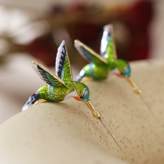 Niedliche Kolibri-Ohrringe